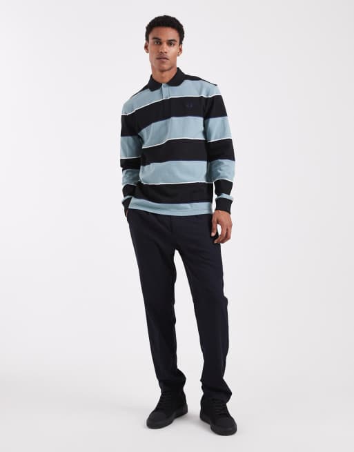 Fred Perry - Polo style rugby rayé - Noir, 2 de 5