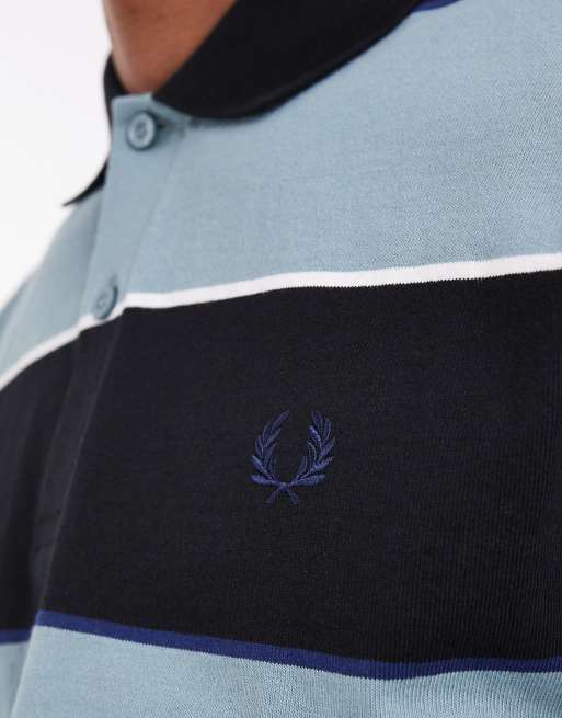 Fred Perry - Polo style rugby rayé - Noir, 5 de 5