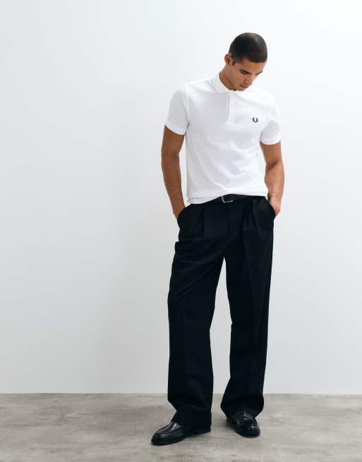 Fred Perry - Polo tinta unita bianca, 3 di 5
