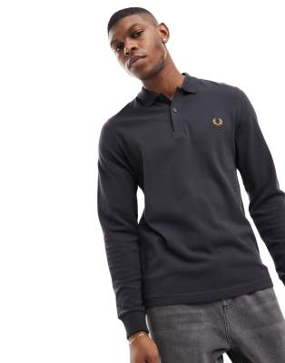 Chemise Fred Perry Manches Longues Homme - Taille XS, Bleu Marine Français, Neuve Avec étiquettes