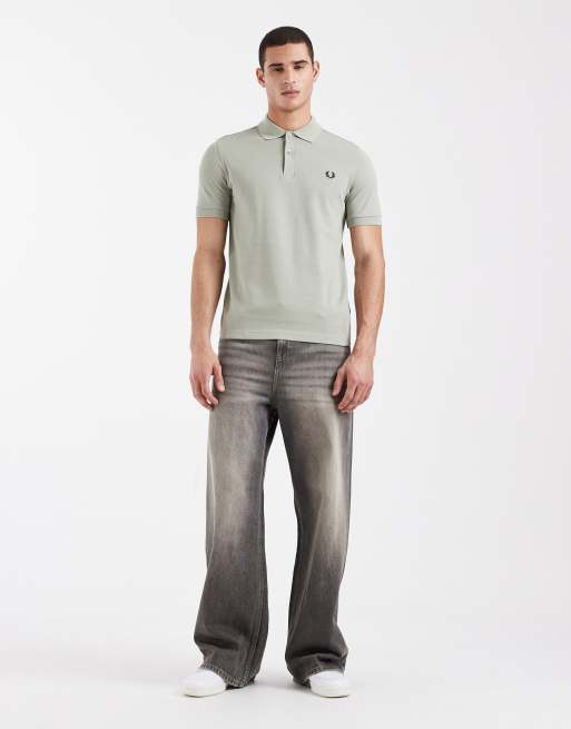 Fred Perry – Polohemd in Blassgrün mit Logo, 2 von 5