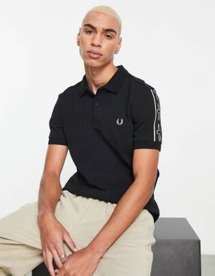 Polo's korte mouw zwart Fred Perry