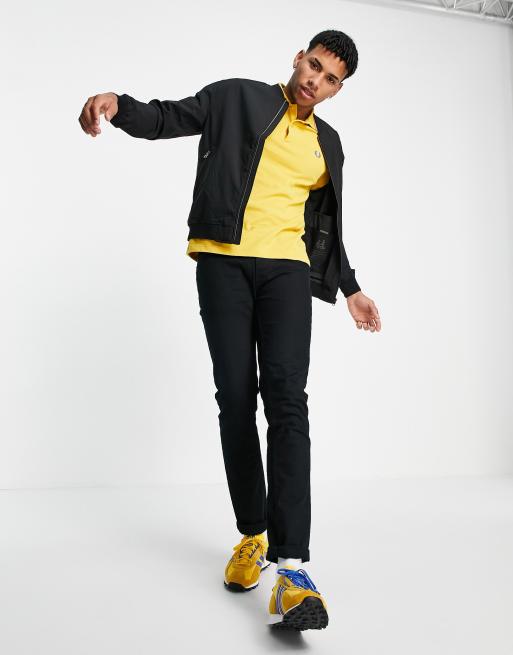 Fred perry best sale polo geel zwart