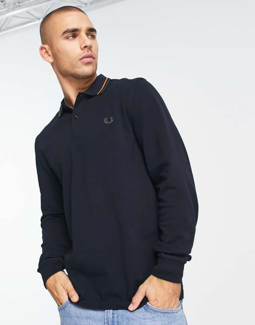 Fred perry lange online mouwen polo