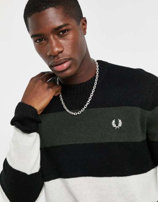 Pull fred perry noir hot sale