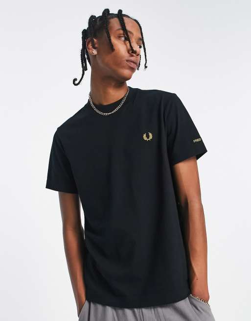 Fred Perry - Rave T-shirt nera con stampa grafica sul retro, 4 di 4
