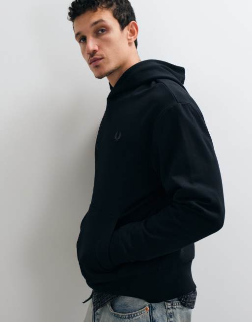 Fred Perry reflecterende hoodie in zwart, 4 van 5