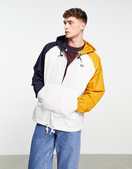 Fred Perry Reissues colour block ripstop windbreaker in multi