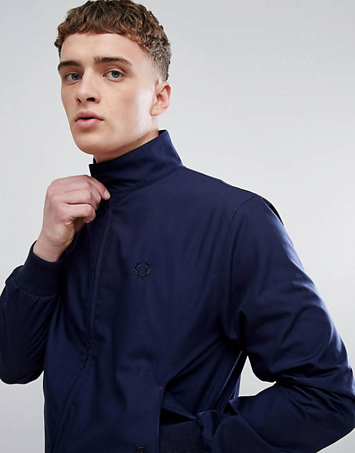 Fred Perry REISSUES Made in England Harrington Jacket in Navy
