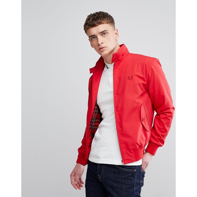 Fred perry on sale red harrington jacket