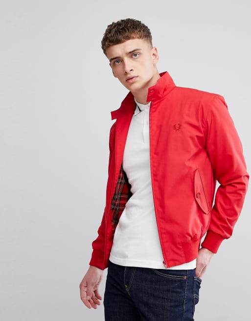 Fred Perry Reissues made in england harrington jacket in red ASOS