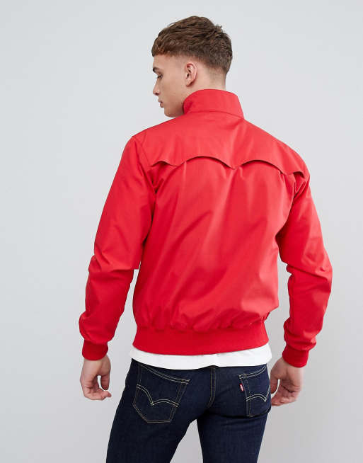 Fred Perry Reissues made in england harrington jacket in red