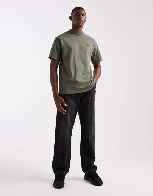 FRED PERRY RIBBED SHIRT ポロシャツ KHAKI カーキ 1046007851206409_01_1451.jpeg