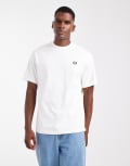 [Fred Perry] Fred Perry relaxed t-shirt in white XS WHITE