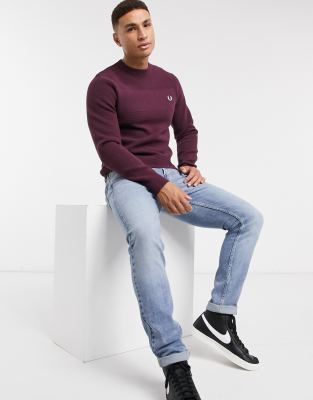 fred perry burgundy jumper