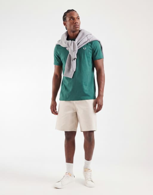 Fred Perry ringer short sleeve t-shirt in green, 4 of 5