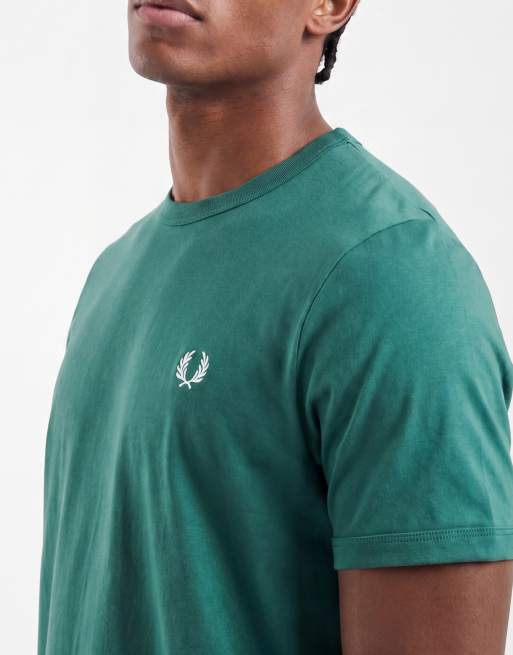 Fred Perry ringer short sleeve t-shirt in green, 5 of 5
