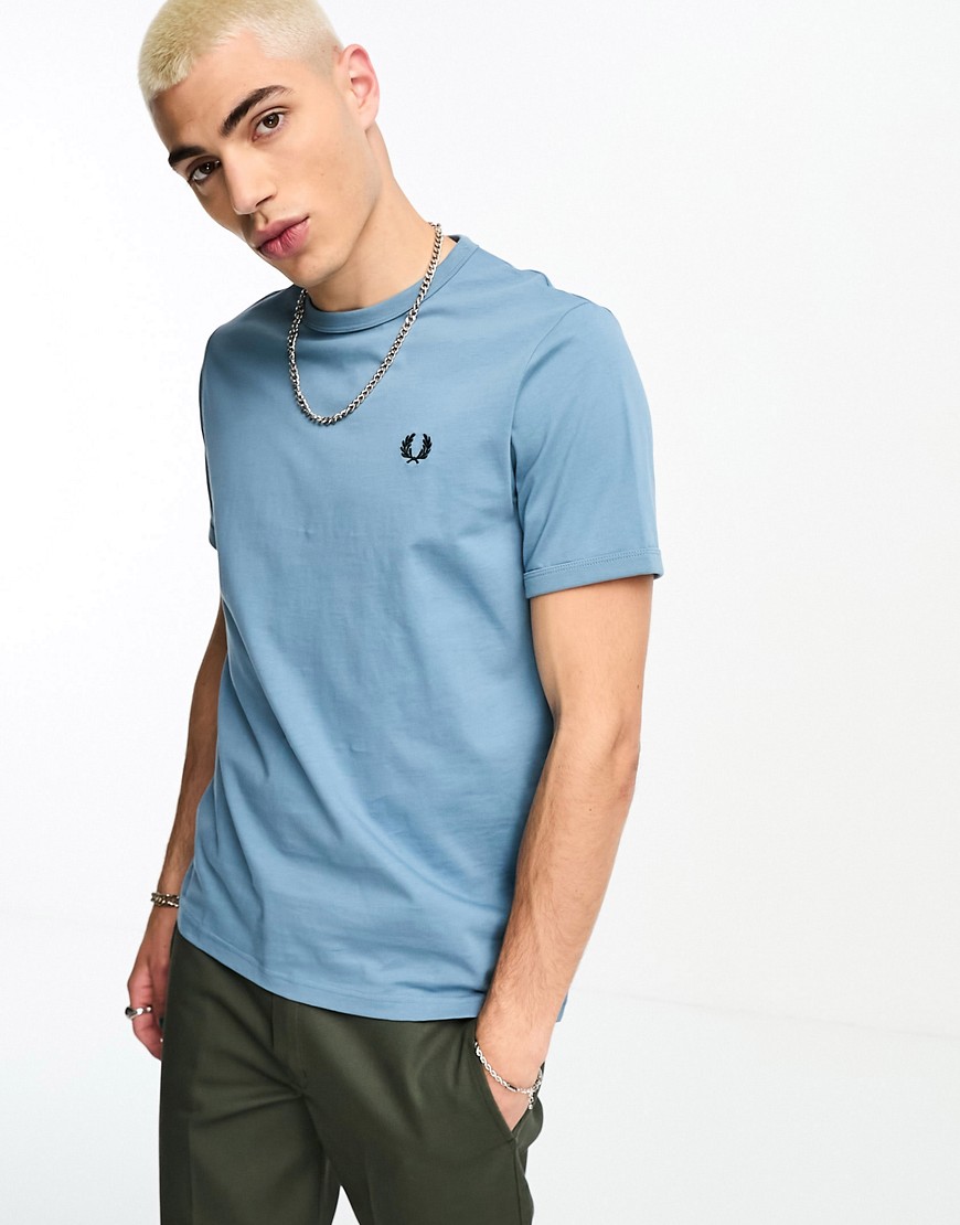 Fred Perry ringer t-shirt in ash blue