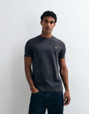 Fred Perry Gris T-Shirt Ringer - Bild 7