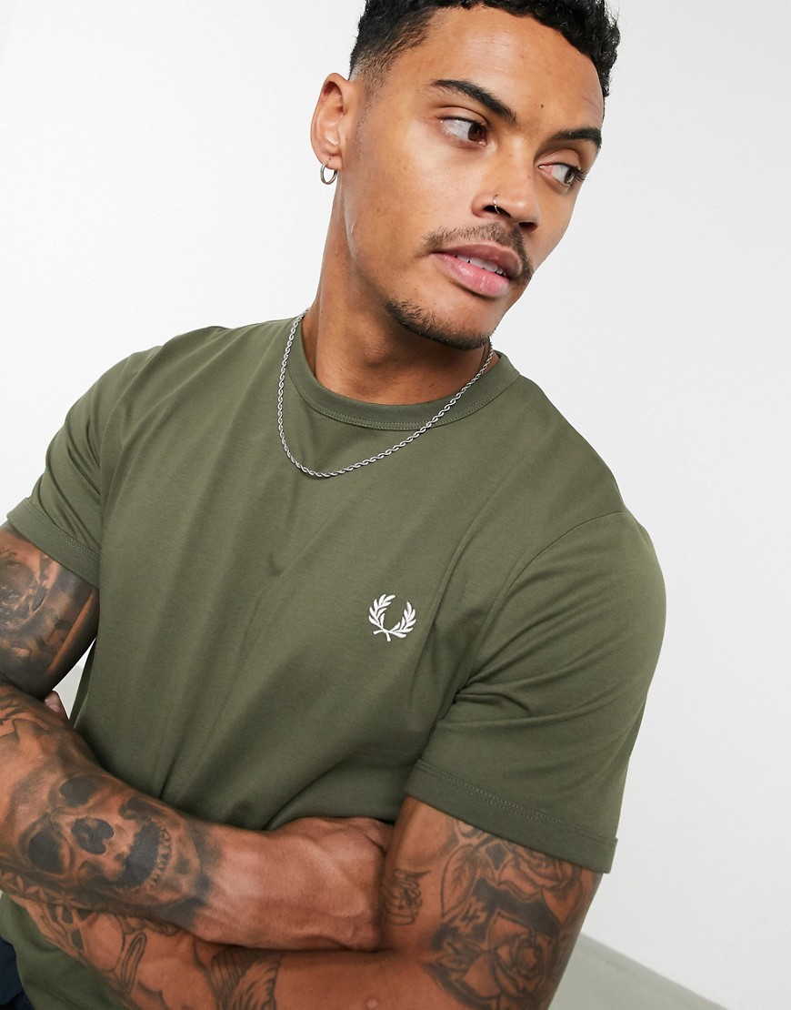 Fred Perry ringer t-shirt in green