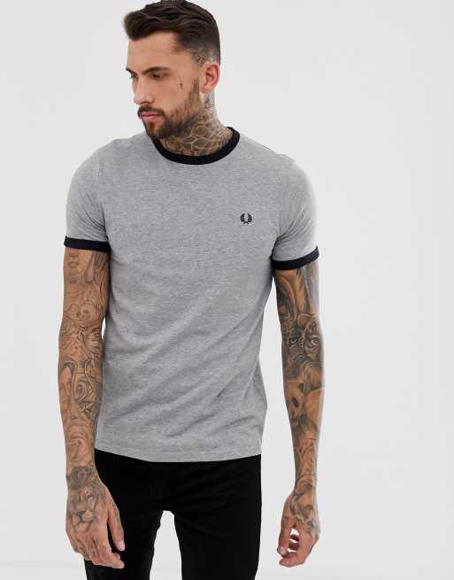 fred perry grey t shirt