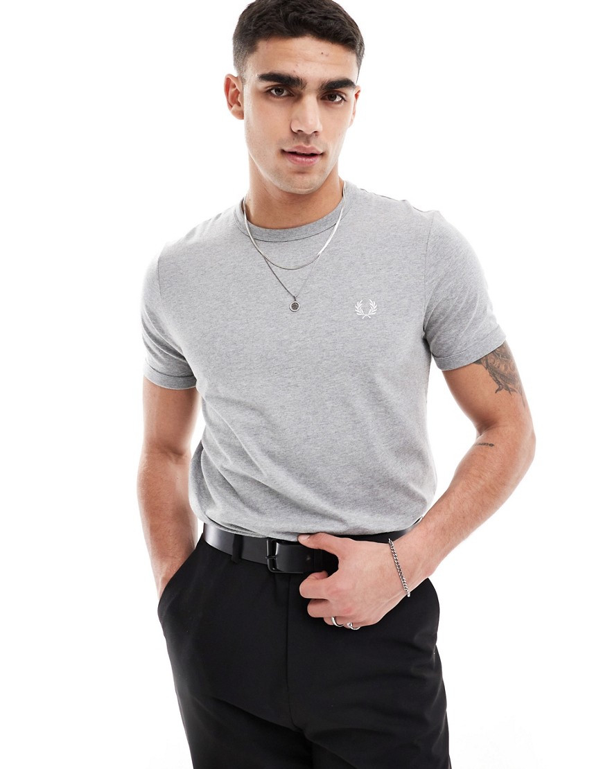 Fred Perry ringer t-shirt in grey