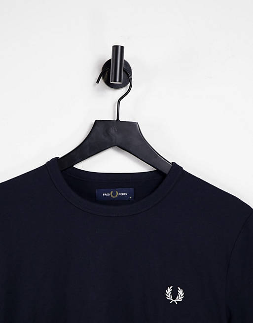  Fred Perry ringer t-shirt in navy 