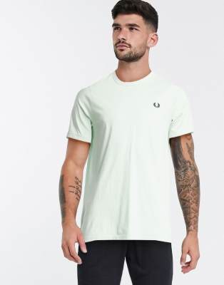 fred perry ringer t shirt green