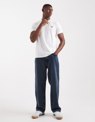 Fred Perry Classic Crew Neck Tee In White