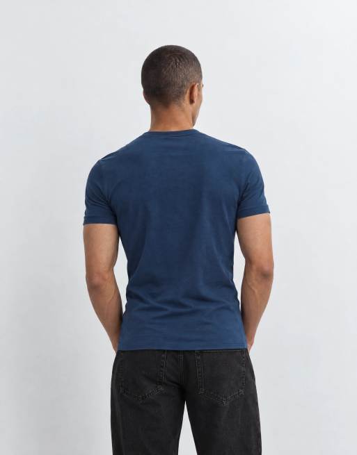 Fred Perry ringer T-shirt met logo en korte mouwen in blauw, 10 van 10