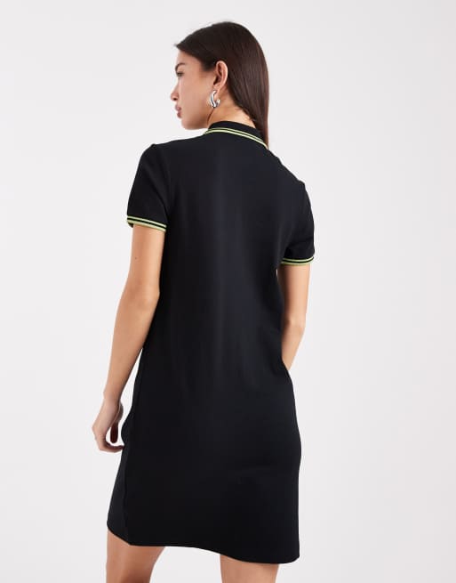 Fred Perry - Robe polo à double liseré - Noir, 4 de 4