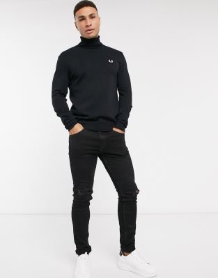 fred perry roll neck jumper
