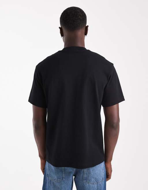 Fred Perry - Ruimvallend T-shirt in zwart, 3 van 5