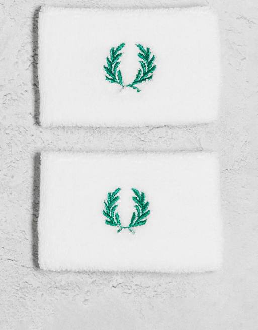 Fred Perry – Schweißbänder in Weiß