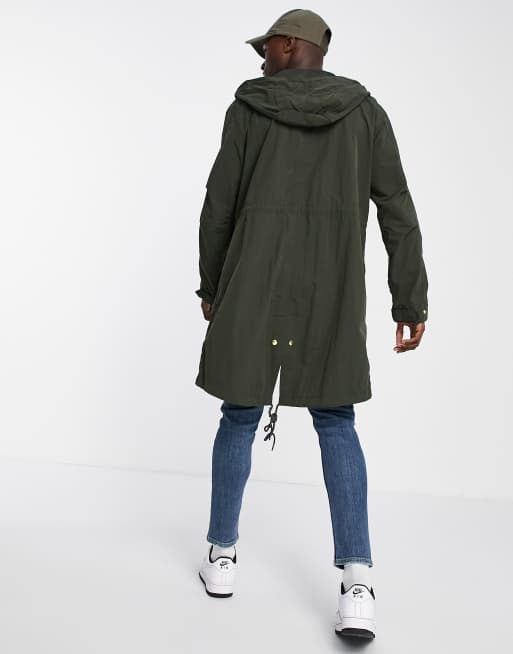 Fred Perry shell parka in khaki