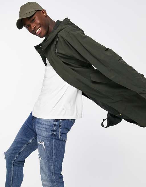 Fred Perry shell parka in khaki