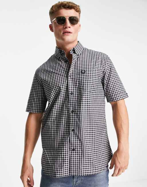 Fred perry short sleeve hotsell shirt sale