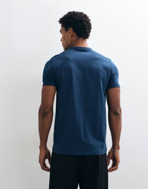 Fred Perry short sleeve logo ringer t-shirt in blue, 5 of 10