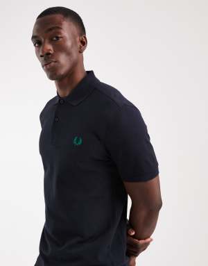Fred Perry short sleeve polo shirt in navy