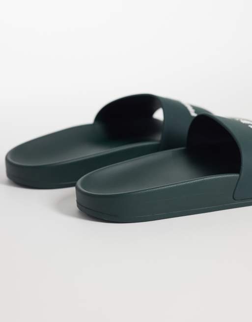 Fred Perry – Slider in Grün mit Logo, 4 von 4