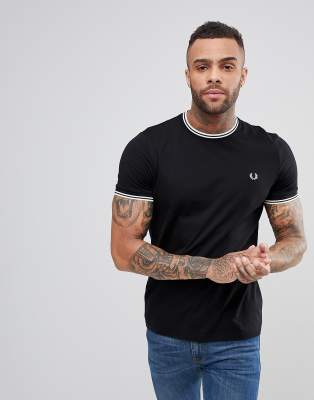 fred perry tipped ringer t shirt