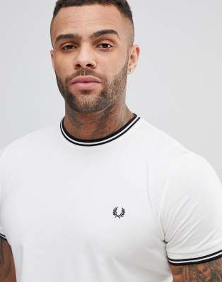 fred perry tipped ringer t shirt