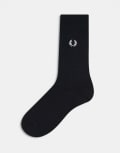 [Fred Perry] Fred Perry socks in black 9-11 BLACK