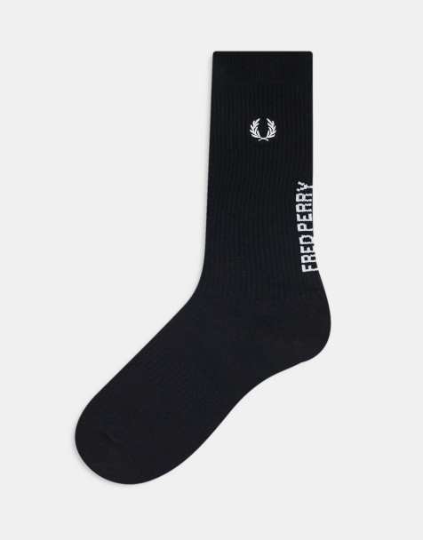 Fred Perry - Sokken met logo in zwart - view 1