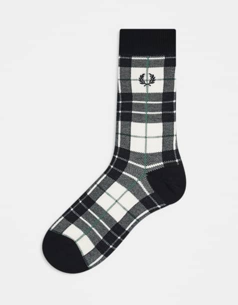 Fred Perry - Sokken met Schotse ruit in stone - view 1