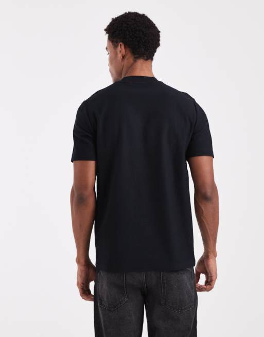 Fred Perry - Sort T-shirt med lodrette striber, 3 af 5