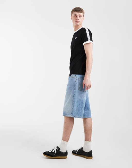 Fred Perry - sort t-shirt med taping, 3 af 5