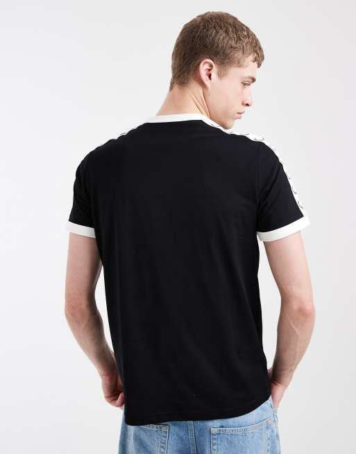 Fred Perry - sort t-shirt med taping, 4 af 5
