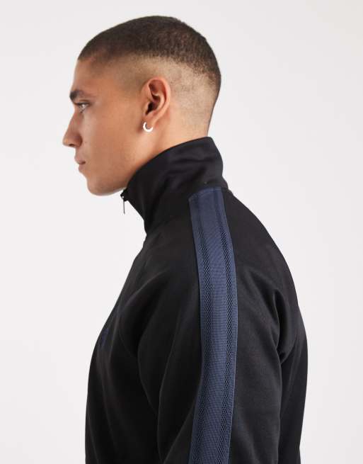 Fred Perry - Sort træningsjakke med meshbånd, 4 af 5