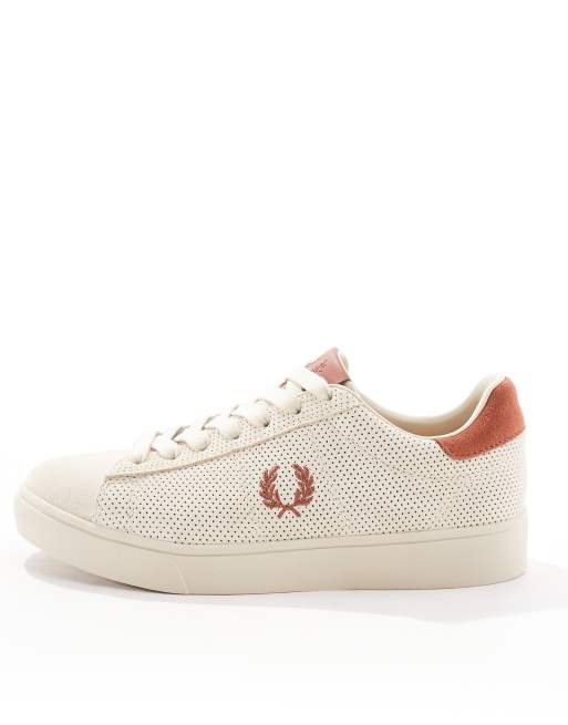 Fred Perry - Spencer- Ecrufarvede sneakers i ruskind, 5 af 5